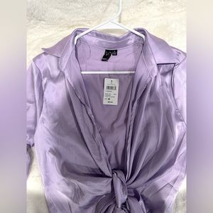 Medium lavender long sleeve top